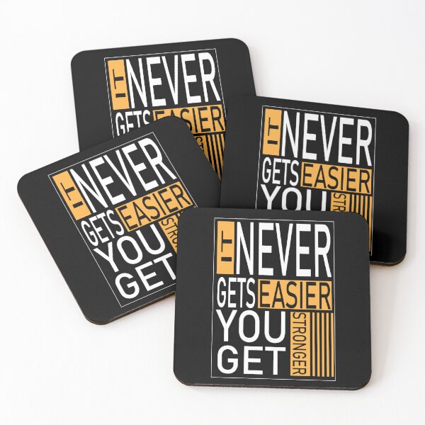 Item preview, it never gets easier you get stronger designed and sold by StudentLuxLife.