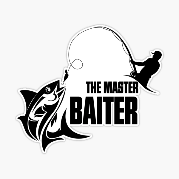 The master baiter Sticker for Sale by komofficial