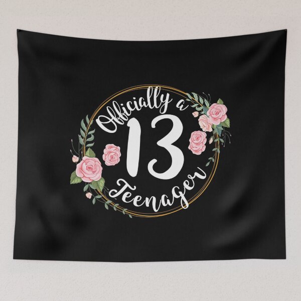 Item preview, 13th birthday official teenager teen girls 13 years old girl designed and sold by smoothcricketer.