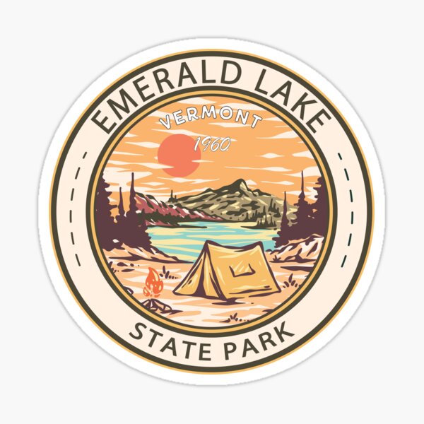 Item preview, Emerald Lake State Park Vermont Badge designed and sold by KrisSidDesigns.