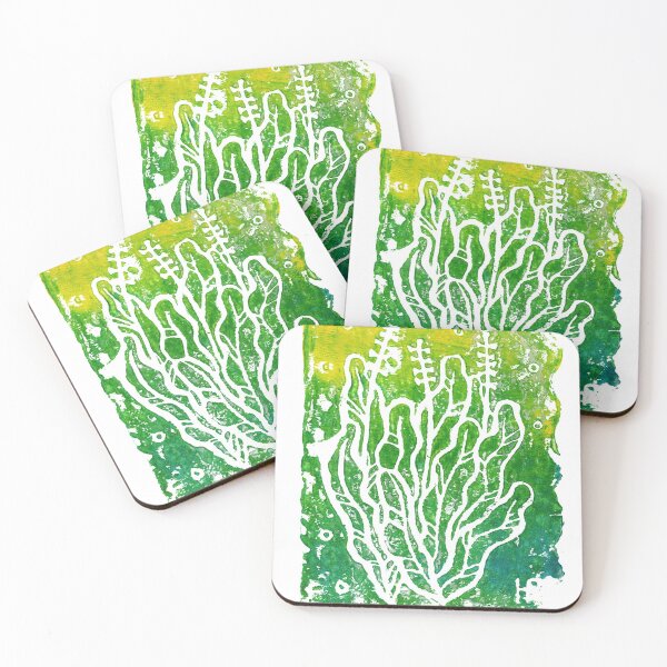 Item preview, Summer Herbs, Abstract Botanical Floral, Green Yellow White designed and sold by Julia Khoroshikh.