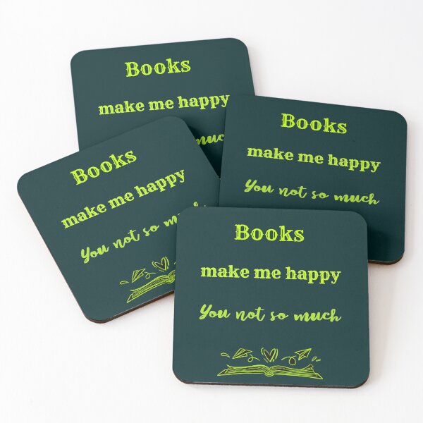 Item preview, Books Make Me Happy. You Not So Much. Funny Book Lover designed and sold by Rebel-Design.