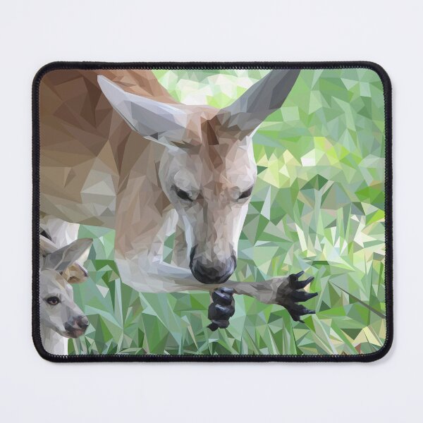 Item preview, Tessellations21 - Kangaroo and baby joey at zoo - VBK - VisionsByKaren designed and sold by VisionsByKaren.
