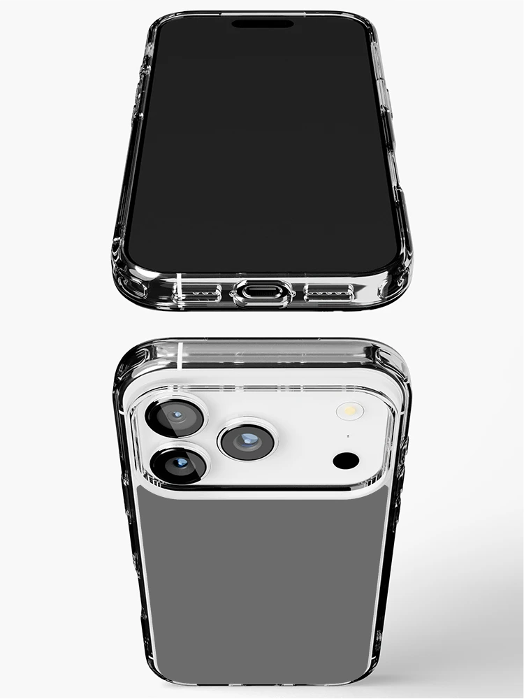 Thumbnail 3 of 5, iPhone Case, Solid Gray designed and sold by rootzero.