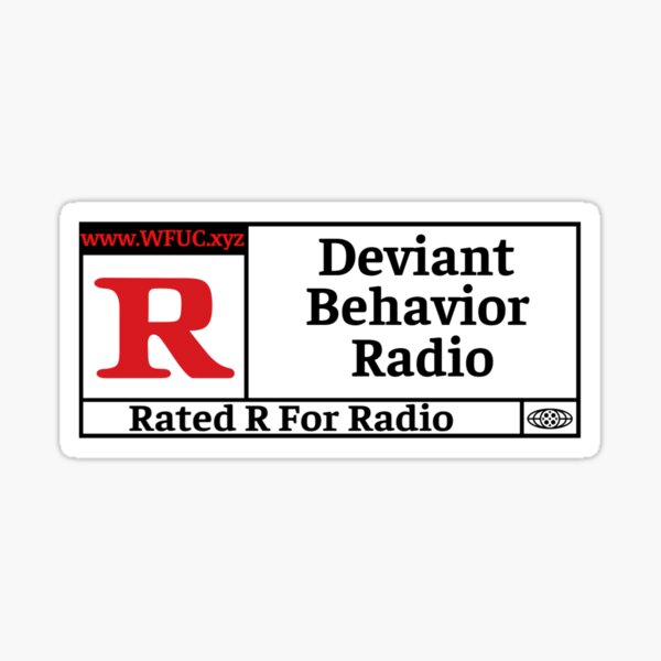 Rated R for Radio Sticker