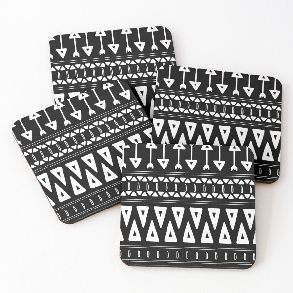 Item preview, Black and White Abstract Tribal Doodle Design designed and sold by Designs By Carol Denise.