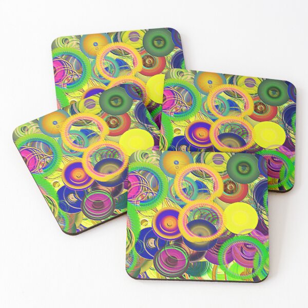 Item preview, COLOURED CIRCLES AND DISCS designed and sold by RAJAT KANTI CHAKRABARTY.