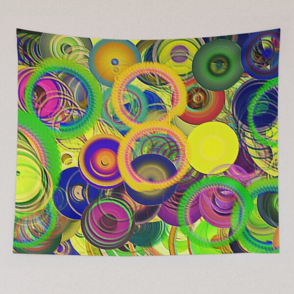 Item preview, COLOURED CIRCLES AND DISCS designed and sold by RAJAT KANTI CHAKRABARTY.
