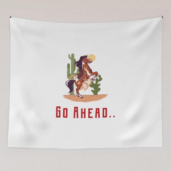 Item preview, Go Ahead Cowboy Premium Horse design designed and sold by Rodayna Elnaggar.
