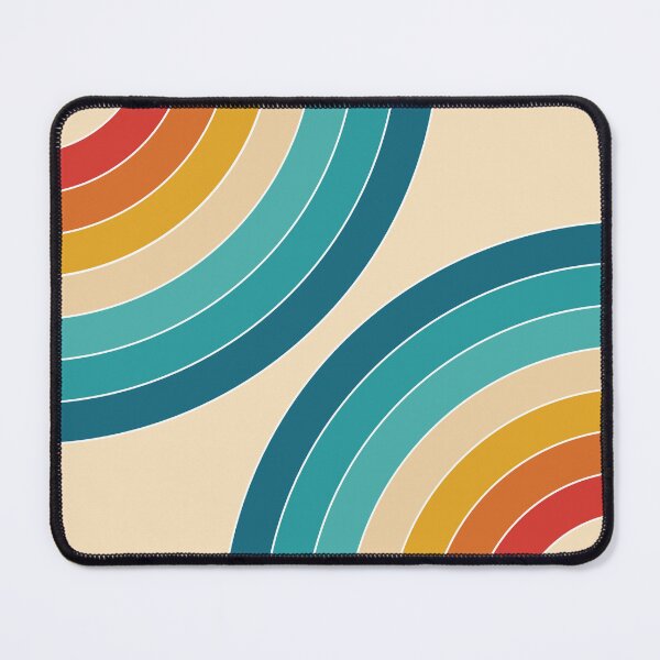 Item preview, Blue, red, yellow and orange retro style circles designed and sold by BattaAnastasia.