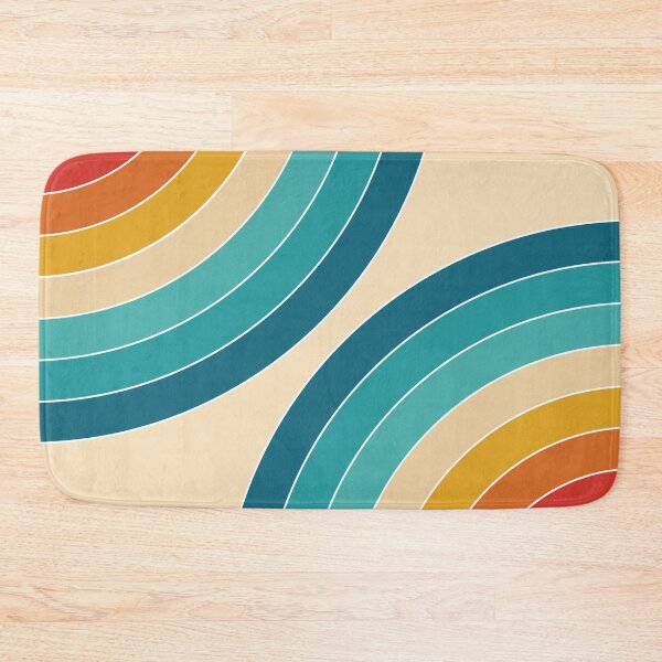 Item preview, Blue, red, yellow and orange retro style circles designed and sold by BattaAnastasia.