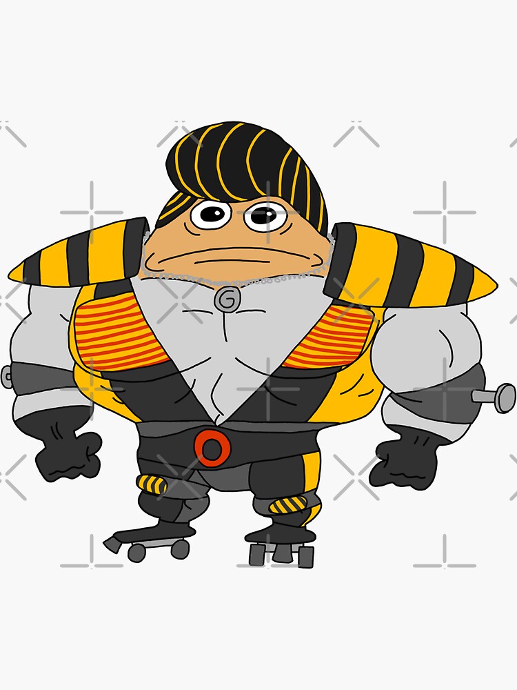 "That buff fish from SpongeBob but it’s Greaseball" Sticker for Sale by