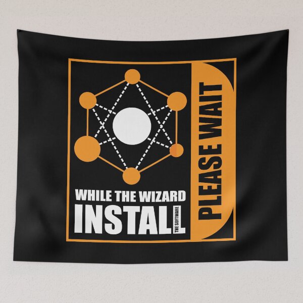 Item preview, While Wizard Install Please Wait designed and sold by AcerTee.