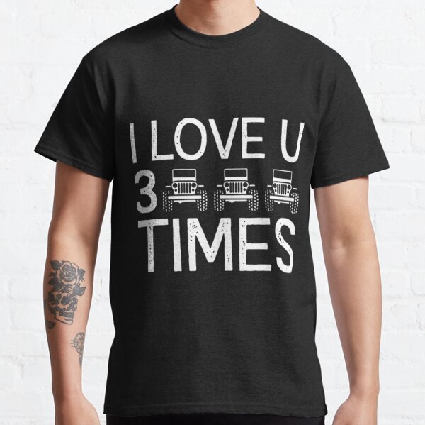Item preview, I love you three times car favorite love funny jee designed and sold by TrangNemo.