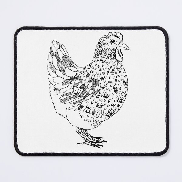 Item preview, Chicken outline digital art designed and sold by LastMinuteLaura.