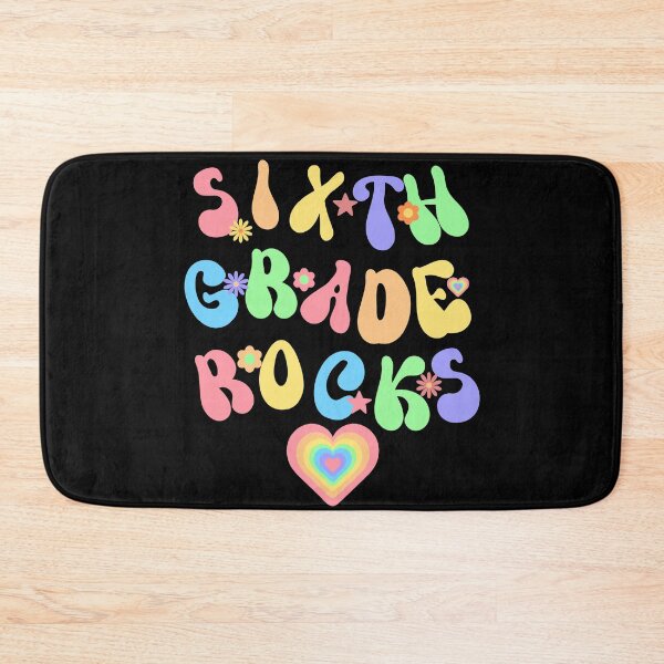 Item preview, SIXTH GRADE ROCKS, BACK TO SCHOOL, FIRST DAY OF SCHOOL designed and sold by TeyMank.