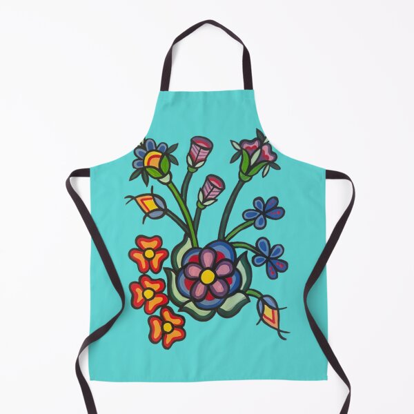 Item preview, Happiness Blooms on aqua blue designed and sold by Jenannbrown.