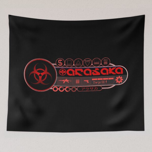 Item preview, Cyberpunk  - Arasaka Corporation アラサカ社 - in Red V2 designed and sold by clubtee.