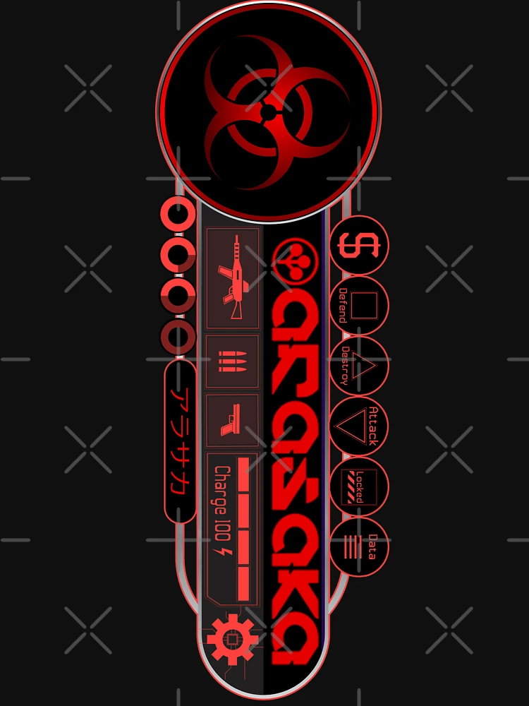 Arasaka Logo No Text, Small On Left Chest, Arasaka