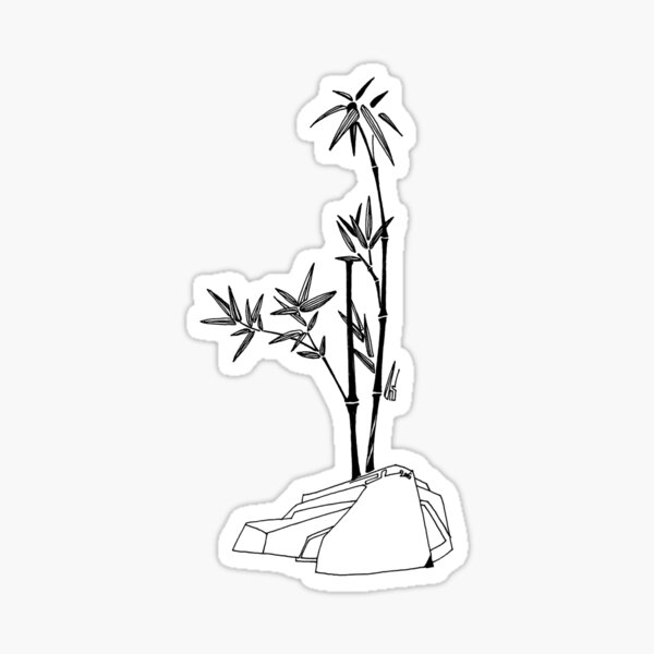 "Bamboo" Sticker for Sale by Miroha Redbubble