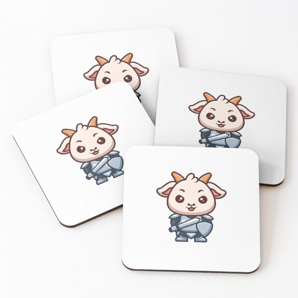 Item preview, Goat Knight Cute Cartoon designed and sold by GumregaStudio.