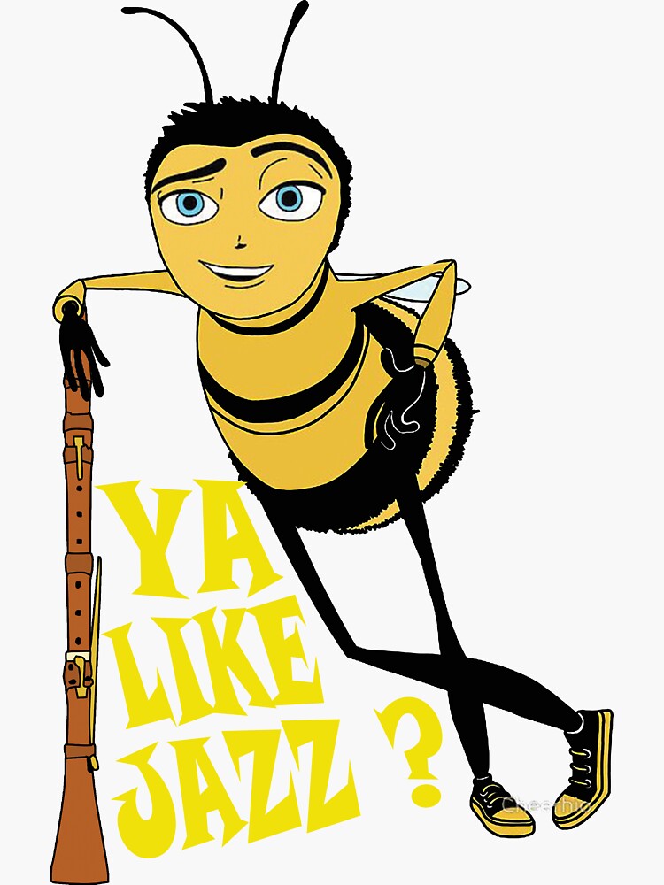 "Bee Movie Ya Like Jazz" Sticker for Sale by Poucepouce | Redbubble