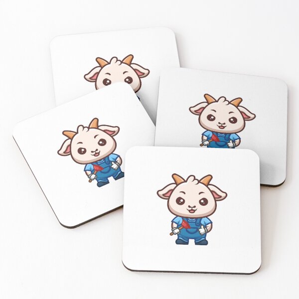 Item preview, Goat Plumber Cute Cartoon designed and sold by GumregaStudio.