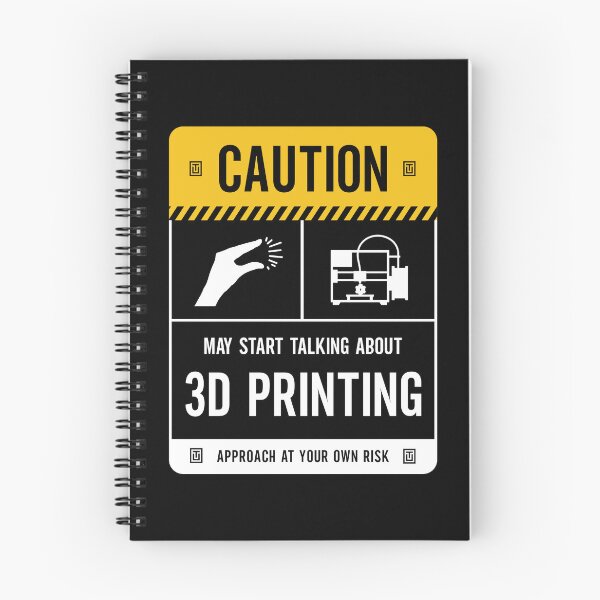 Item preview, Caution May Start Talking About 3D Printing designed and sold by Uppercase Tees.