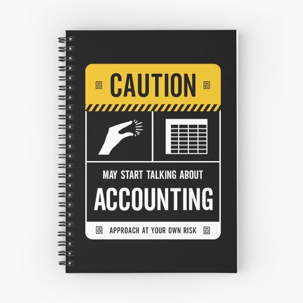 Item preview, Caution May Start Talking About Accounting designed and sold by Uppercase Tees.