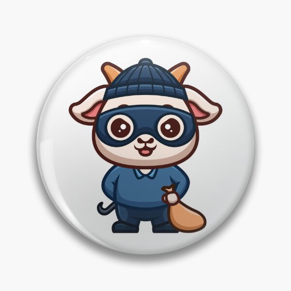Item preview, Goat Thief Cute Cartoon designed and sold by GumregaStudio.