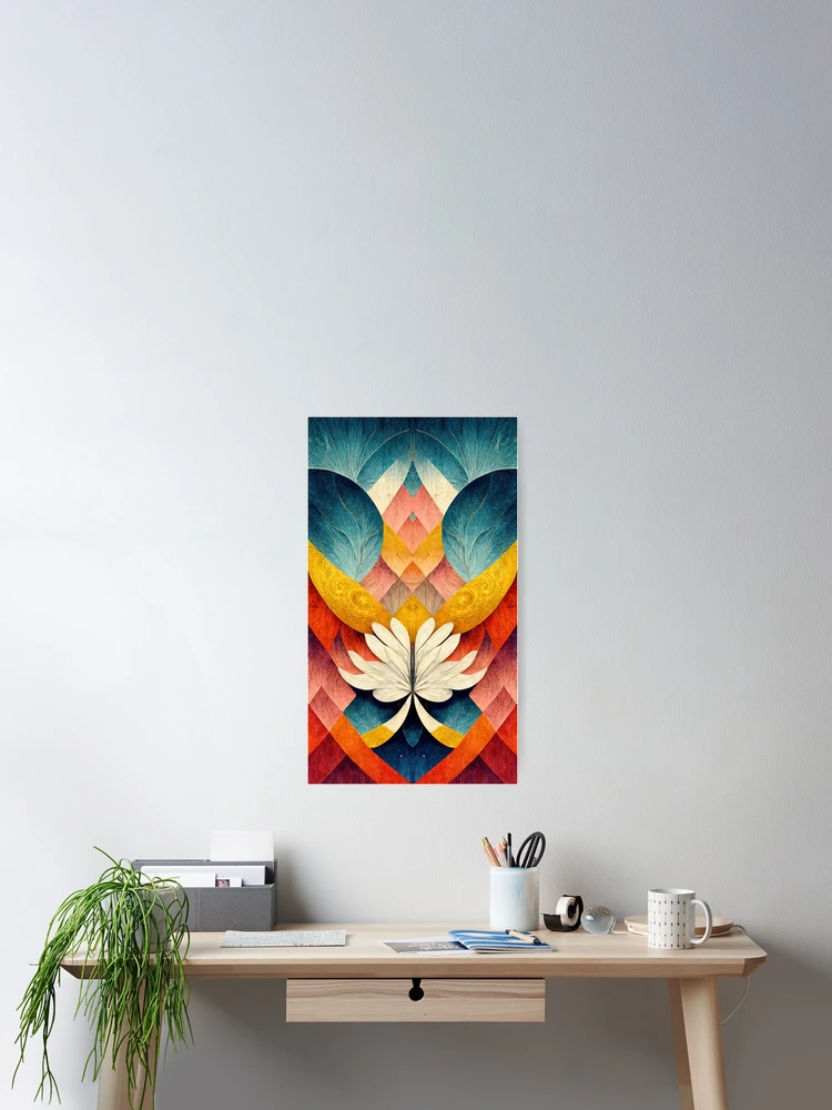 Thumbnail 2 of 3, Poster, Abstract Floral Pattern, Esoteric designed and sold by MoreMachine.