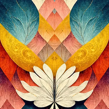 Artwork thumbnail, Abstract Floral Pattern, Esoteric by MoreMachine