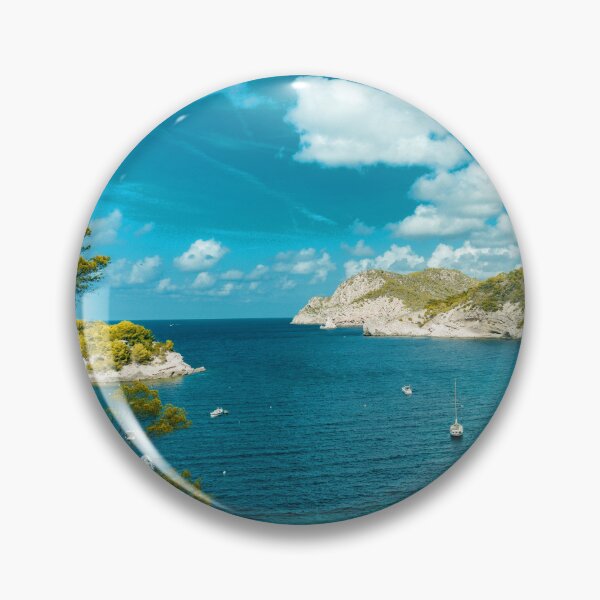 Item preview, MARITIME #29 - Beautiful Blue Cove Surrounded by Lush Green Hills designed and sold by DEL-Productions.