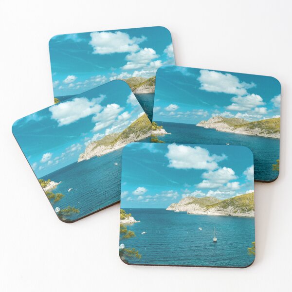 Item preview, MARITIME #29 - Beautiful Blue Cove Surrounded by Lush Green Hills designed and sold by DEL-Productions.
