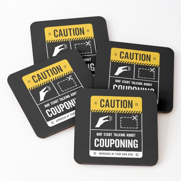 Item preview, Caution May Start Talking About Couponing designed and sold by Uppercase Tees.