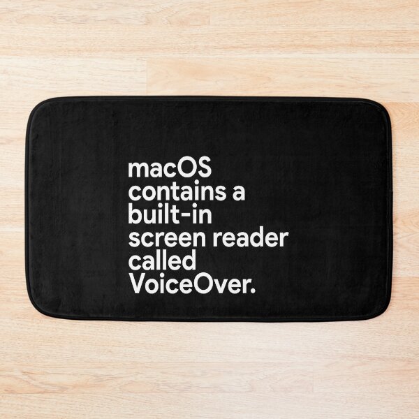 Item preview, macOS contains a built-in screen reader called VoiceOver designed and sold by addylolanden.