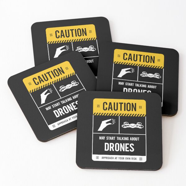 Item preview, Caution May Start Talking About Drones designed and sold by Uppercase Tees.