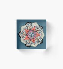 Pentacle Mandala Acrylic Block