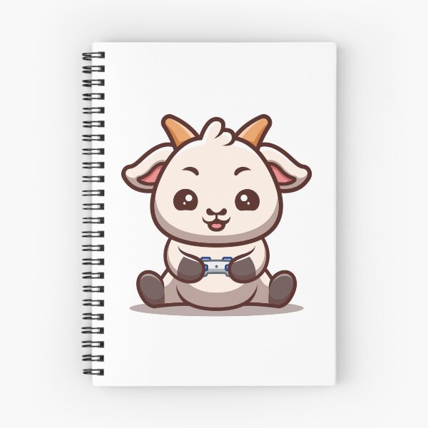 Item preview, Goat Sitting Gaming Cute Cartoon designed and sold by GumregaStudio.