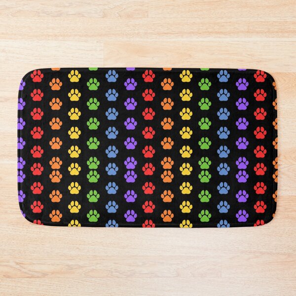 Item preview, Rainbow Paw Print Pattern designed and sold by Arianna Khalil.