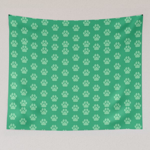 Item preview, Green Paw Print Pattern designed and sold by Arianna Khalil.