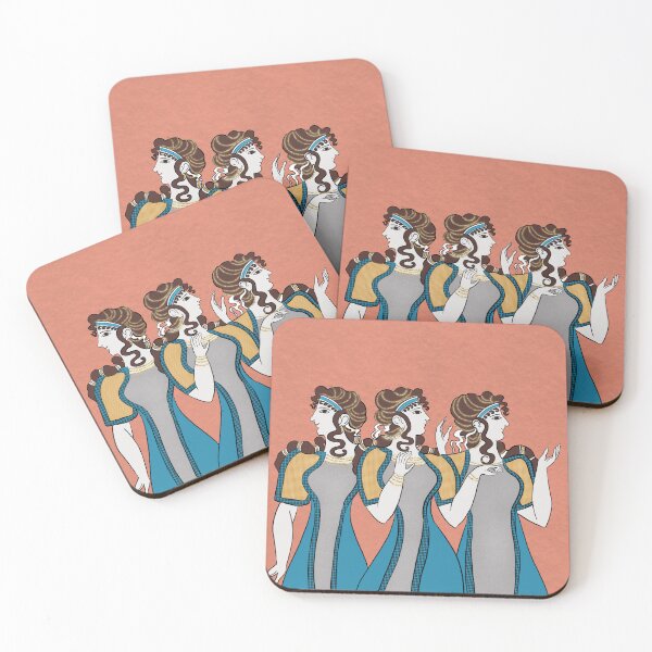 Item preview, Minoan blue ladies fresco designed and sold by Aisling Tierney.