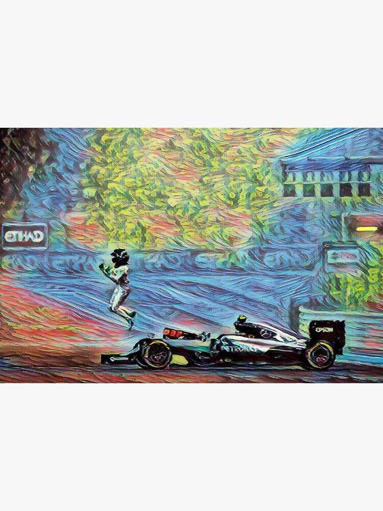 Nico Rosberg Championship Winner F1 Art Poster Sticker For Sale By F1