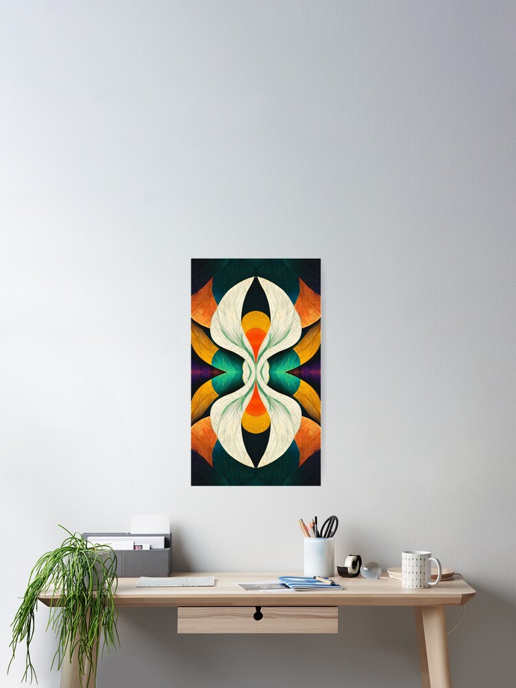Thumbnail 2 of 3, Poster, Abstract Floral Pattern, Esoteric designed and sold by MoreMachine.