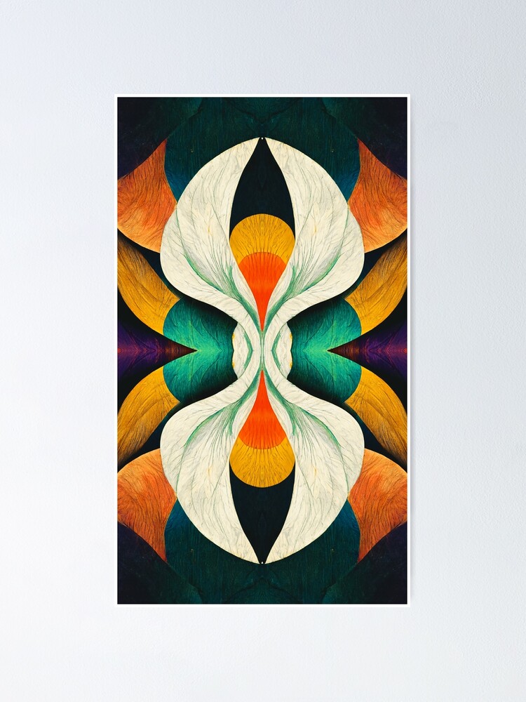 Thumbnail 1 of 3, Poster, Abstract Floral Pattern, Esoteric designed and sold by MoreMachine.