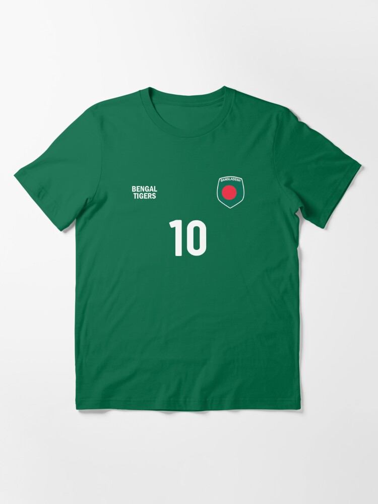 'Bangladesh National Football Team Soccer Retro Jersey Bengal Tigers 10'  Essential T-Shirt for Sale by A World Of Football (Soccer)