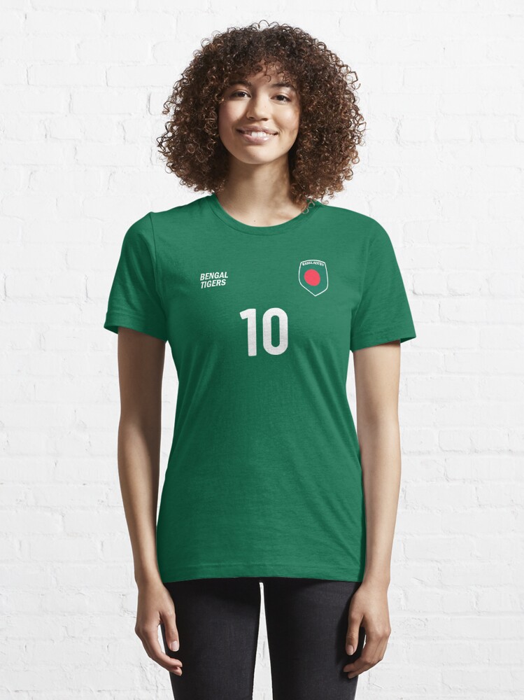 Bangladesh National Football Team Soccer Retro Jersey Bengal Tigers 10  Essential T-Shirt for Sale by A World Of Football (Soccer)