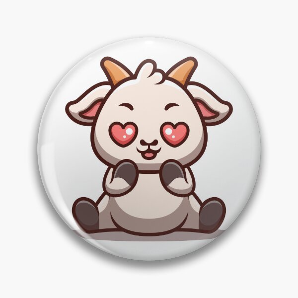 Item preview, Goat Sitting Shocked Cute Cartoon designed and sold by GumregaStudio.