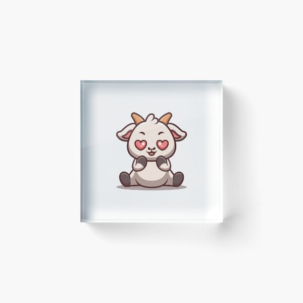 Item preview, Goat Sitting Shocked Cute Cartoon designed and sold by GumregaStudio.