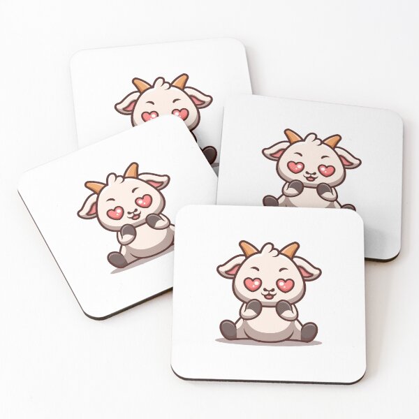 Item preview, Goat Sitting Shocked Cute Cartoon designed and sold by GumregaStudio.